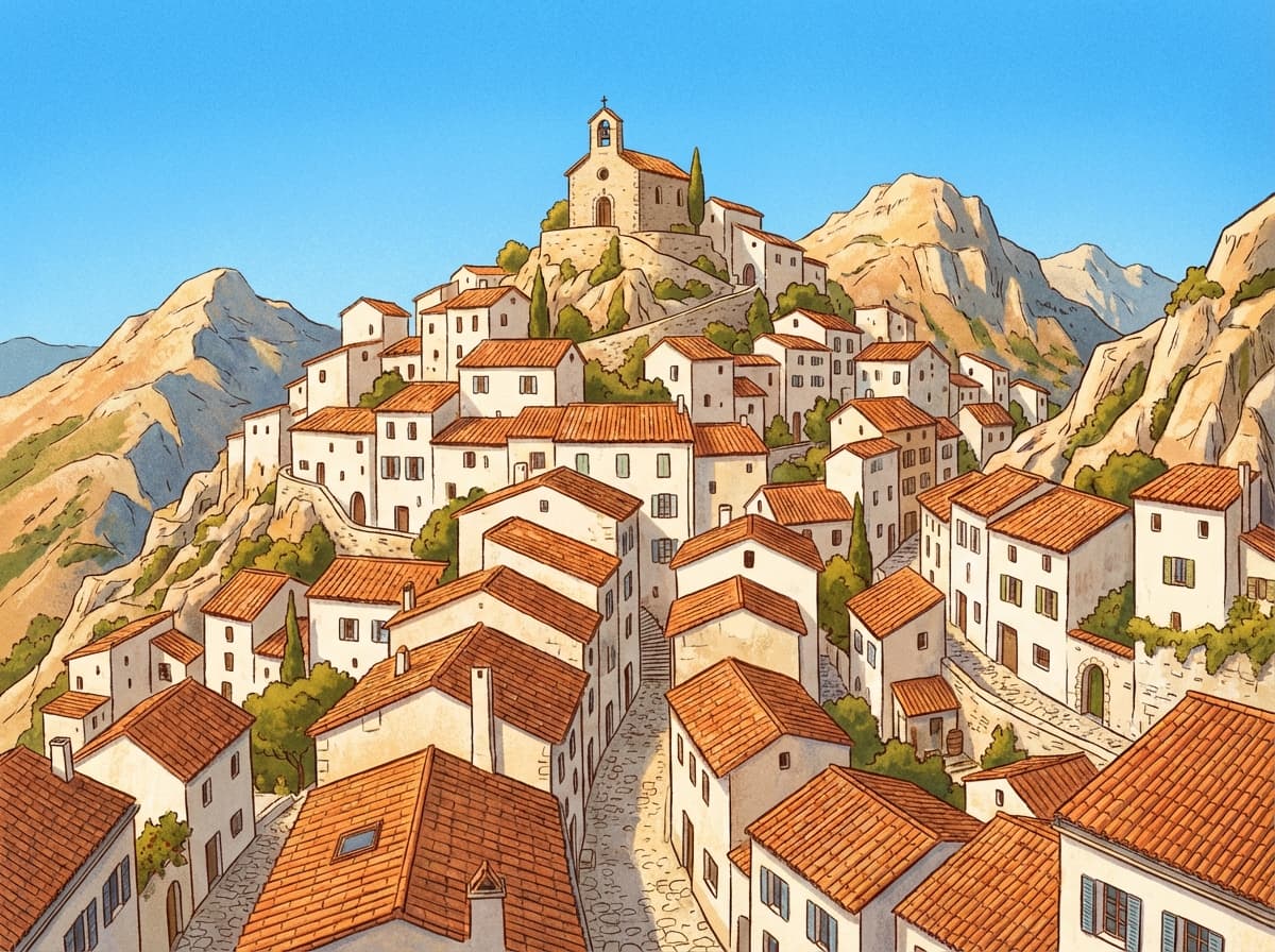 French Hilltop Village